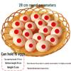 Fruit Display Basket: Rattan-Style Plastic Woven Tray for Supermarket, KTV Snacks, and Desserts