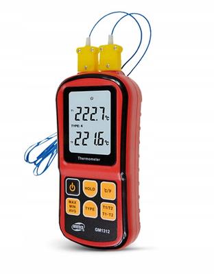 DIGITAL THERMOMETER 2x K-TYPE THERMOCOUPLE -50 To 1372