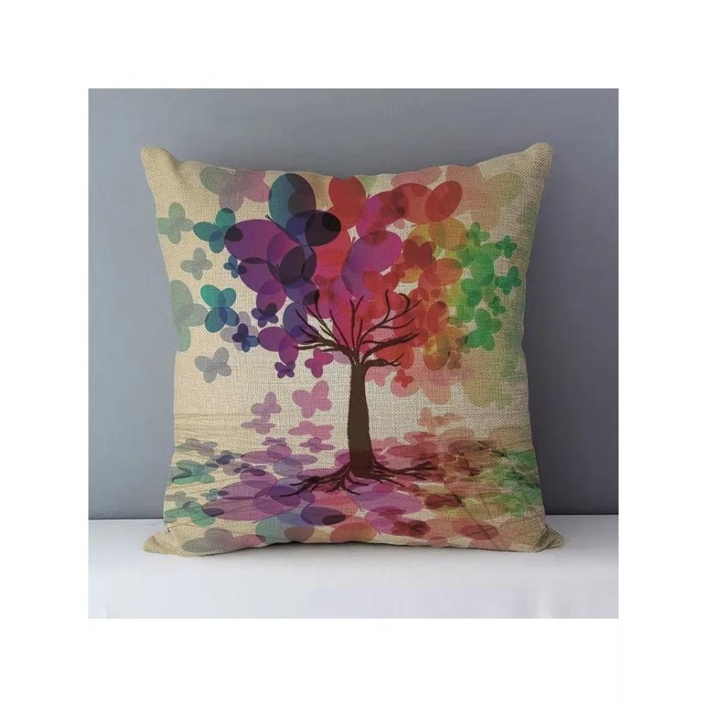 Vintage Oil Painting Print  Pillowcase Living Room Sofa Cushion Cover Home Decor