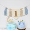 Boho 1st Birthday High Chair Banner Party Decoration for Girl Baby Shower Pink Wall Hangings Decorative for Kids Bedroom Gift