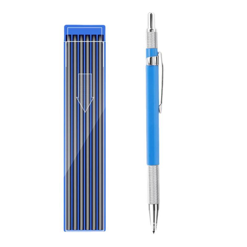2.0mm Mechanical Carpenter’s Pencil for Professional Woodworking & Engineering with Quick-Drying Graphite Lead