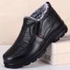 Men's Winter Snow Boots - Sports Cotton Shoes with Extra Fleece and Thickened Lining, Warm Shoes for Middle-Aged and Elderly Dads Shoes