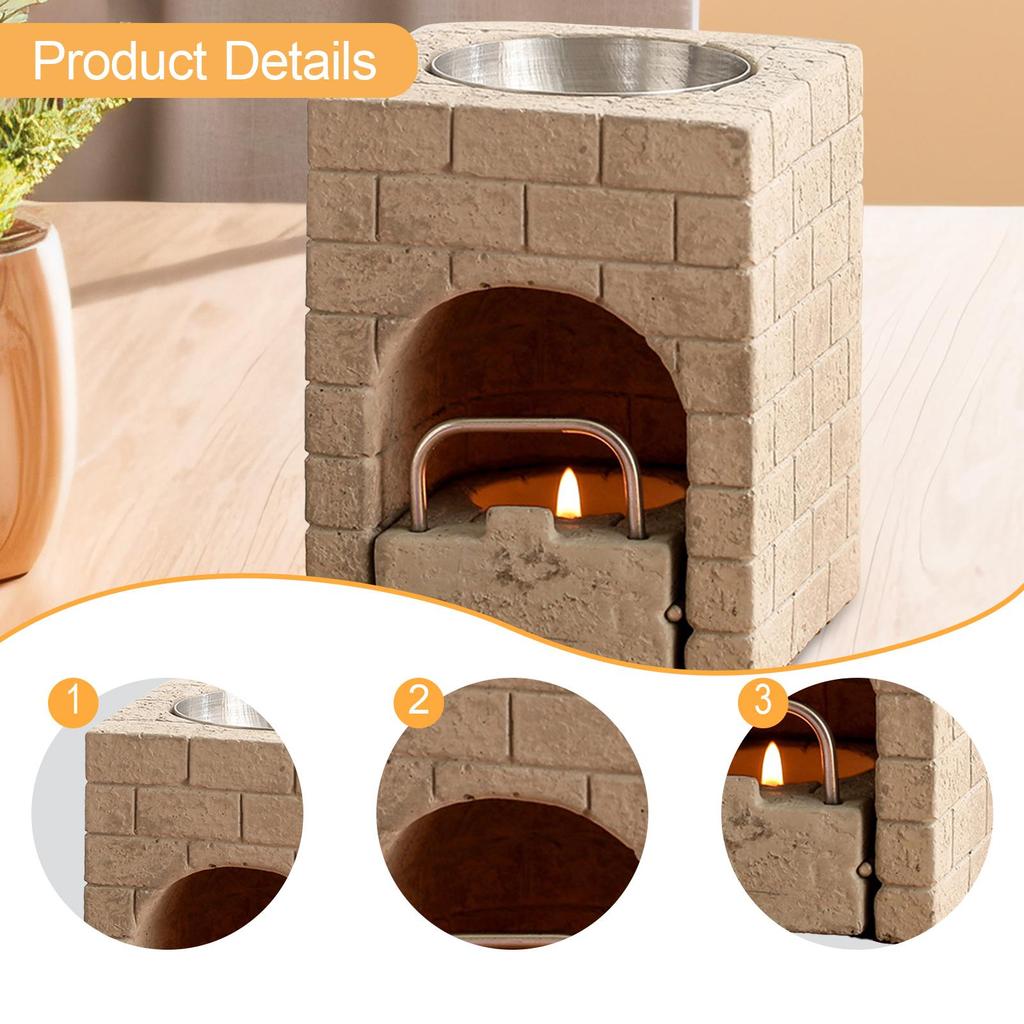 Essential Oil Melt Burner Room Hotel Tealight Candle Holder Multipurpose Essential Oil Decor