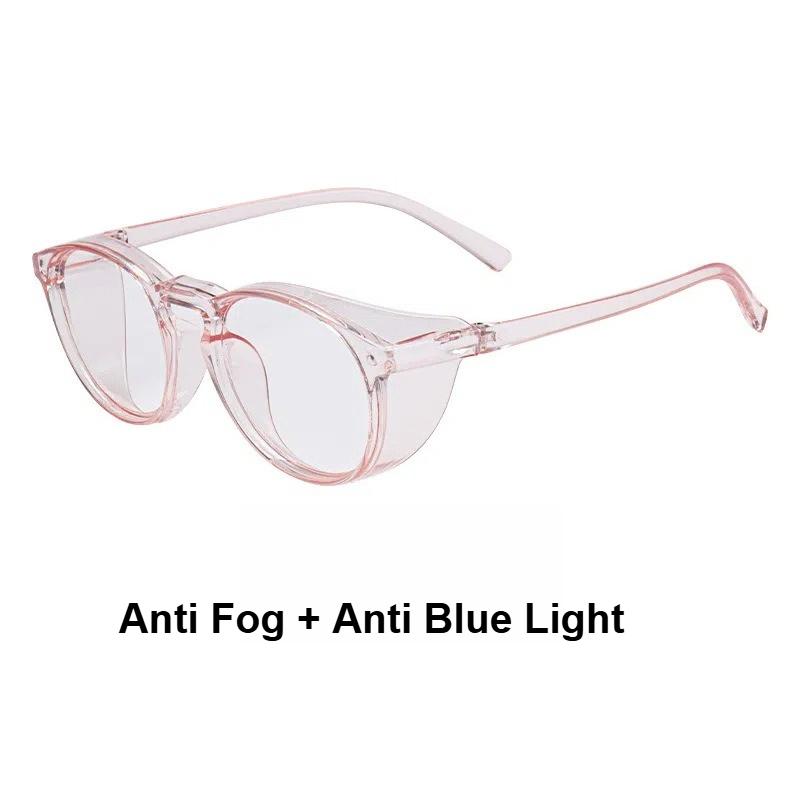 Safety Glasses Goggles for Women Nurses Protective Eyewear,Anti Fog Safety Goggles Anti Fog + Anti Blue Light