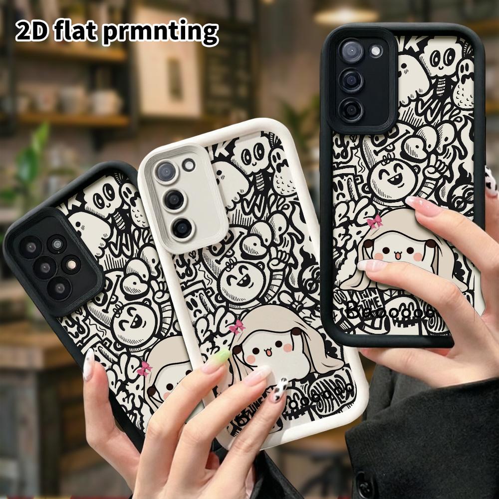 Phone Case: 2D Flat Samsung Galaxy A34 A35 M05 M06 S20 S22 S21 FE Plus 5G Protective Case, Wearing a Veil, Christmas and Halloween Gift