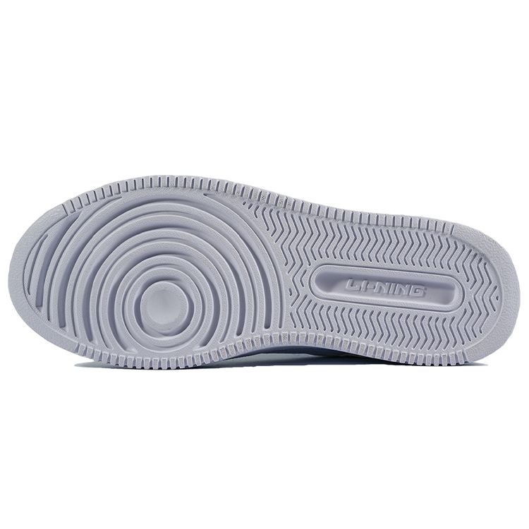Li-Ning Comfortable Simple Non-Slip Wear-Resistant Low-Top Skate Shoes Men Sneakers White Blue AGCQ243-1