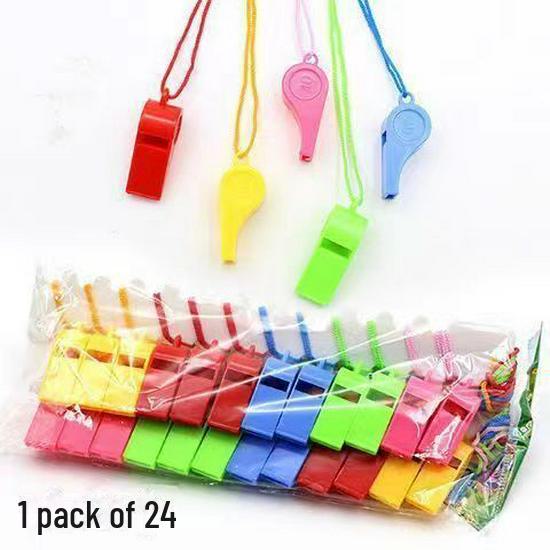 

Цветной пластиковый судейский свисток со шнурком для спортивных мероприятий