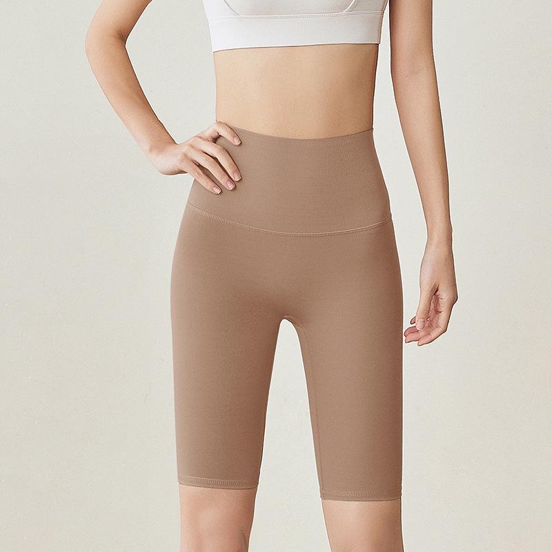 

No-Line High-Waisted Women s Yoga and Running Shorts - Butt-Lifting Capris for Fitness and Cycling L (110-125 Jin)