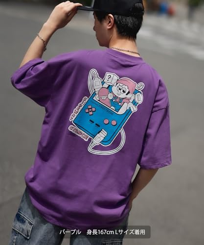 IMPROMES Casual SIDEWAYSTANCE Short Sleeve Game Print T-Shirt, Men's, Black