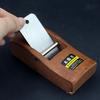 108MM Wooden Handheld Mini Woodworking Plane - Mahogany Square Trim Plane Knife Without Handle