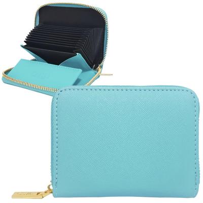 Gisele Mini-Karten-Schein-Großkarten-Münz für Herren und Erhältlich in 22 Kompakte und Einfache Pfauen-Geldbörse, Etui, Halter, Kapazität, Akkordeon-Stil,