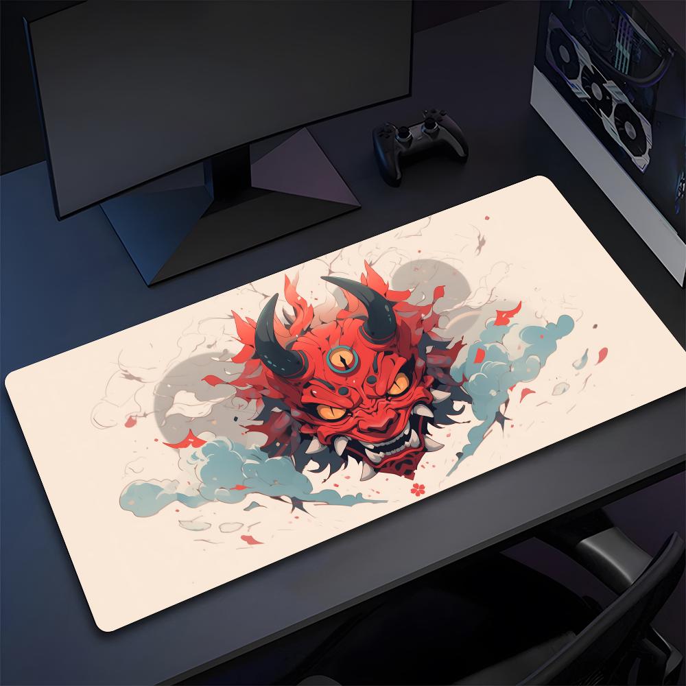 Japanese Oni Mask Mouse Pad High Quality Natural Rubber Mouse Pad The Most Professional Washable Laptop Mouse Pad