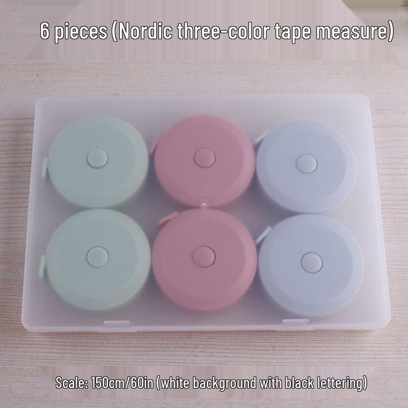 Portable 2m & 1.5m Dressmaker's Tape Measure for Bust, Waist, and Hips - Soft, Boxed, Mini Ruler