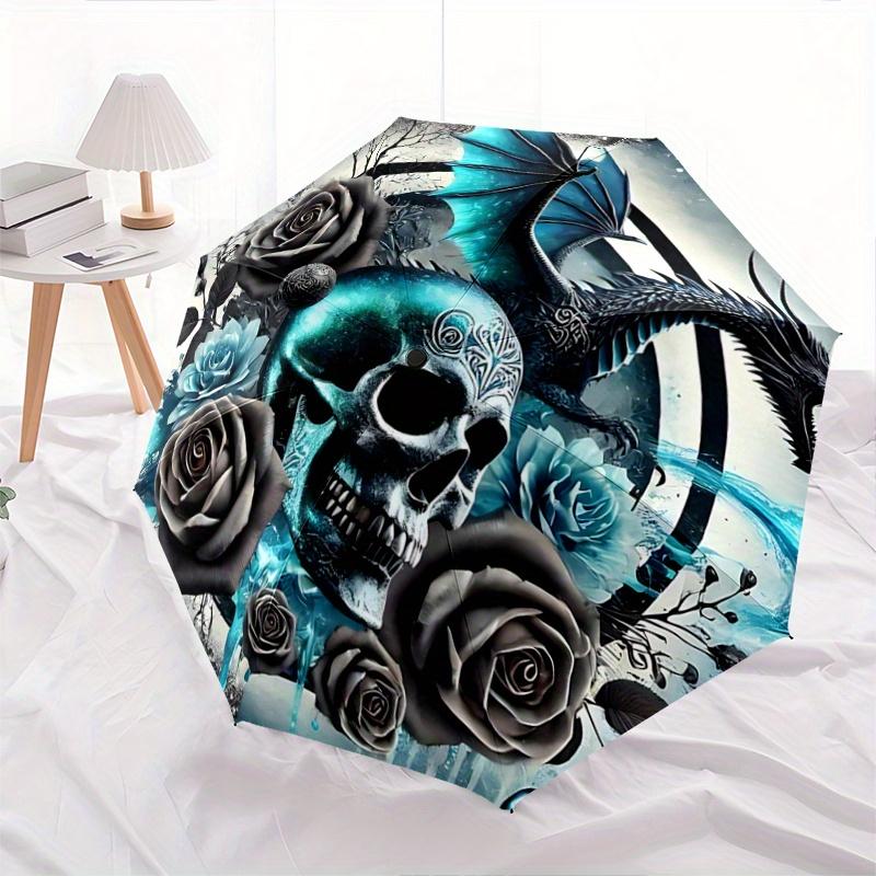 

1pc Blue Dragon s Whisper Automatic, Cute Cartoon Pattern, Portable Outdoor Umbrella, Perfect, Holiday Gift for Disney fans.C010