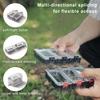 MUQZI Sports Accessory Double Sided Multi Compartments Fishing Tackle Box Bait Lure Hook Storage Case