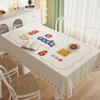 Tablecloth Waterproof, Oil-Proof, Anti-Scalding, Leave-In, Light Luxury, High-End Pvc Household Coffee Table Cloth, Rectangular Dining Table Cloth