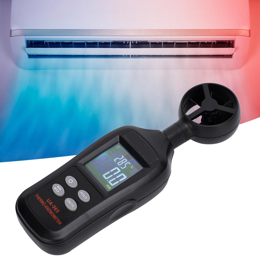 UA965 High Accuracy Mini Digital Anemometer Hand‑Held Wind Speed Meter Measuring Tools