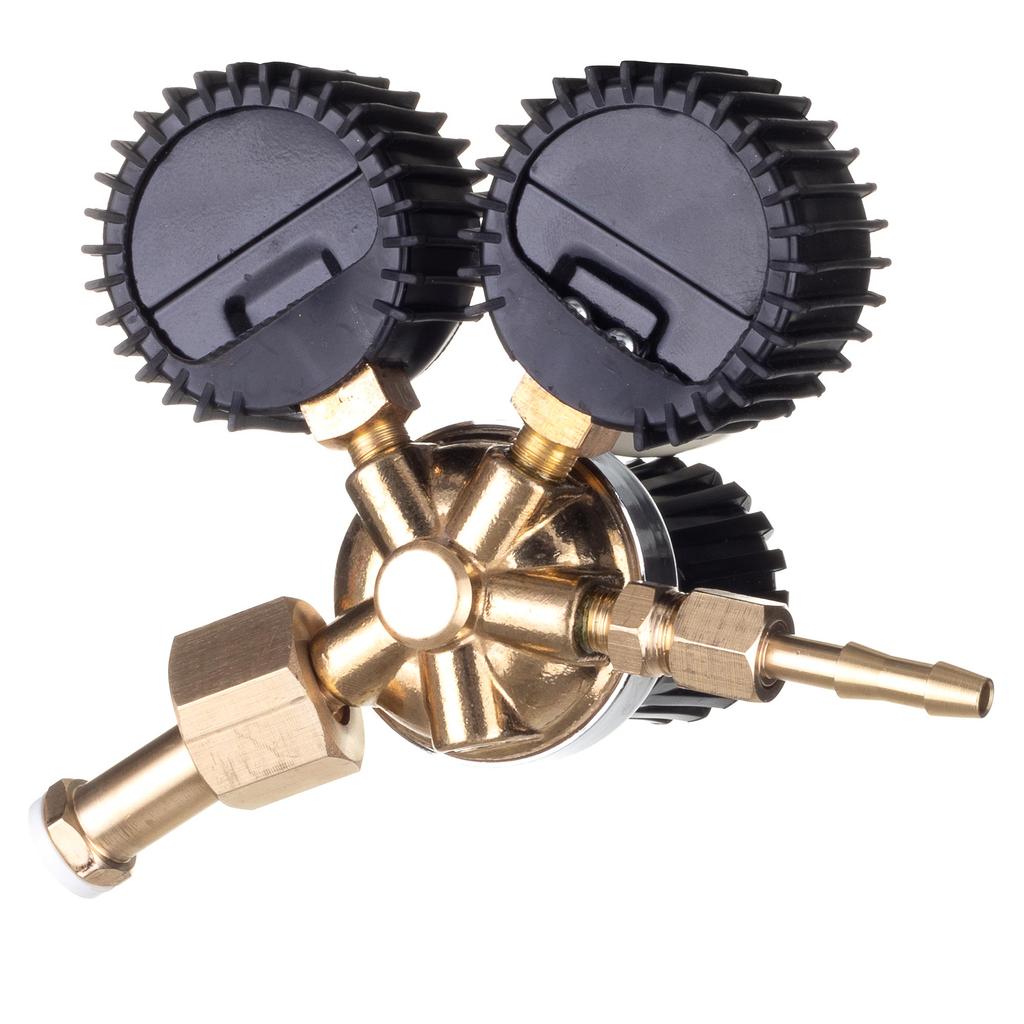 Single-Stage Gas Nitrogen Reducer for Cylinder with Mini Pressure Gauges