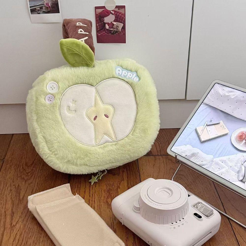 Multi-functional Makeup Bag Large Capacity Partition Storage Toiletry Bag Apple-shape Cosmetic Bag