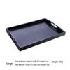Japanese Style Black Plastic Serving Tray