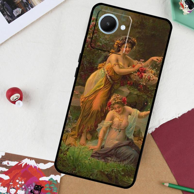 Renaissance Art Painting For Realme 14 Pro Plus 13 10 11 12 GT 6 5 6T GT7 Pro C61 C55 C53 C51 C21Y C25S C67 C75 Case