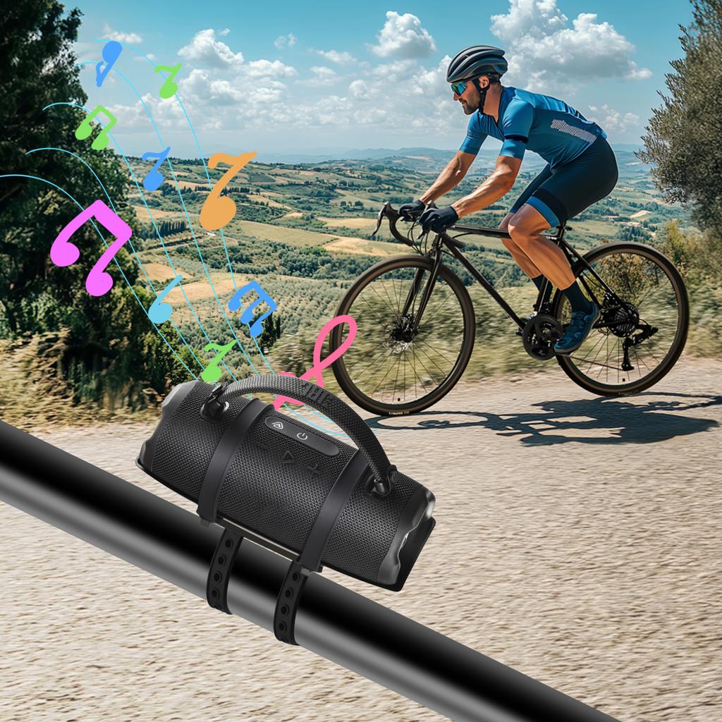 Portable Bike Golf Cart Speaker Mount Bike Speaker Mount Bracket Holder Bicycle Speaker Mount for JBL Charge 6/5/4/3