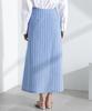 Nano Universe Striped Skirt be paired with other Size S Women's Multi-Button (Can items) (110cm), Blue, 669-5130311
