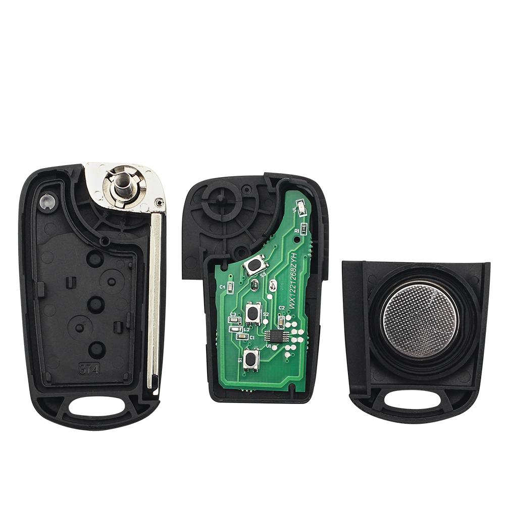 KEYYOU For Kia Rio Ceed CeedPro Picanto 2004-2011 433Mhz Flip Car Remote Key With ID46 Chip Auto Car Key 3 Buttons