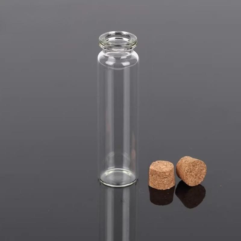 Mini Small Capacity Empty Glass Vial DIY Cork Stopper Wishing Drift Bottle Multi Purpose Household Storage Decoration Products