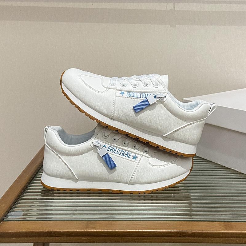 

2025 little white shoes women s spring new Korean version ins female students leisure sports versatile board shoes street shot LF901 35