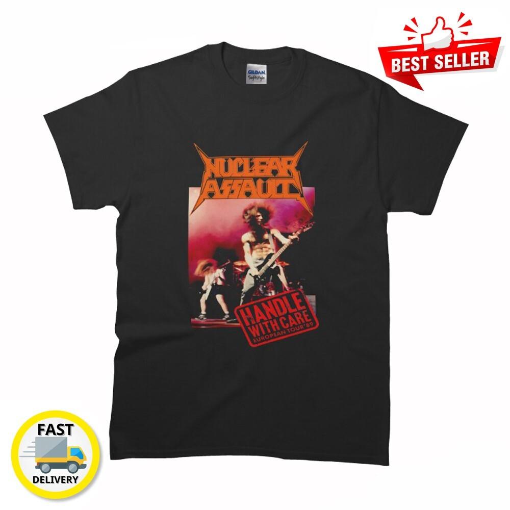 New Design Nuclear Assault - Handle with Care Classic MAN WOMAN T-Shirt S to 5XL S