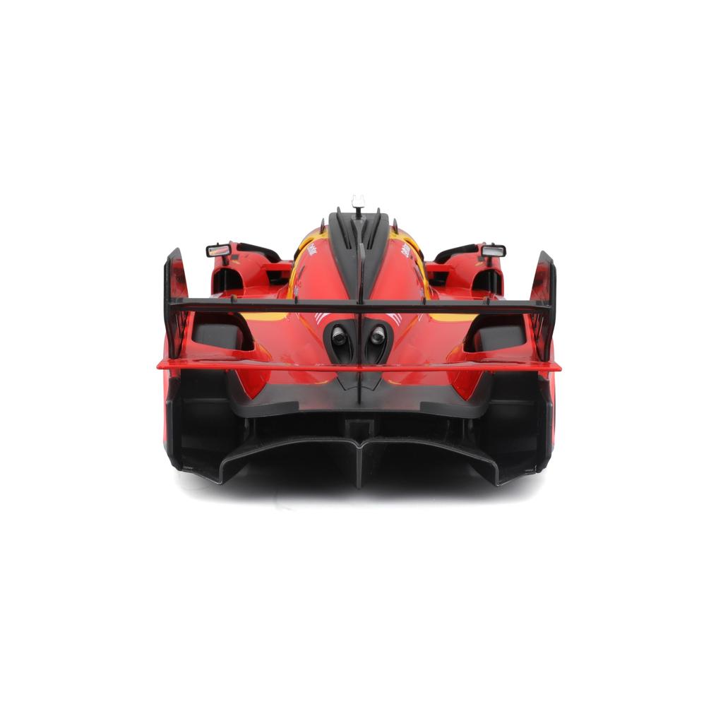 Bburago 1/24 Scale Diecast Model Car of the Ferrari 499P 3.0L Turbo V6 Team Ferrari AF Corse #51, 2023 Le Mans Winner, 18-26309