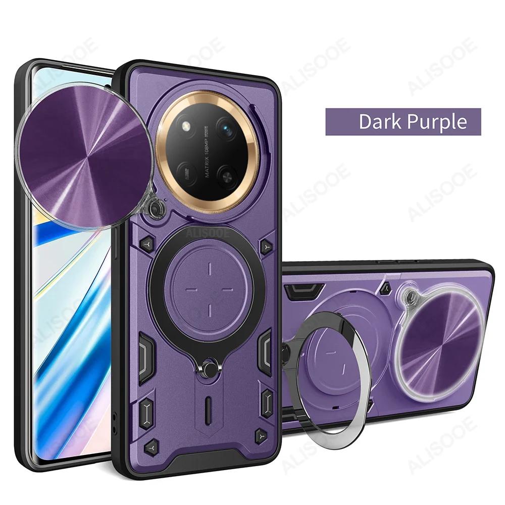 Armor Funda for Honor X9C 5G Case Slide Camera Ring Stand Protection Cover for Honor X60 Pro Shockproof Capa