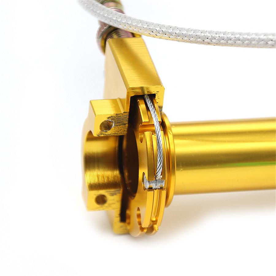 CNC Throttle Turn Grip Quick Twister+Cable For Motorcycle Scooter 22mm Handlebar