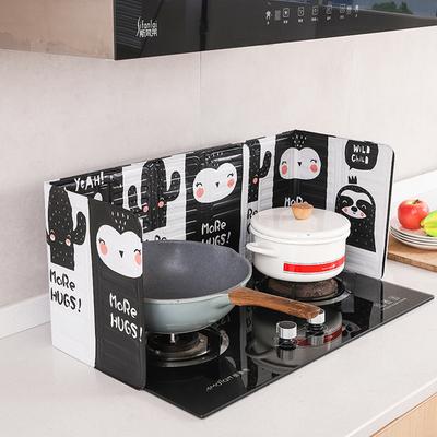 2 piezas Protector de Campana Extractora de Cocina de Dibujos Animados Lindo - Material de Aluminio, Fácil de Limpiar, Adecuado para Estufas de Gas
