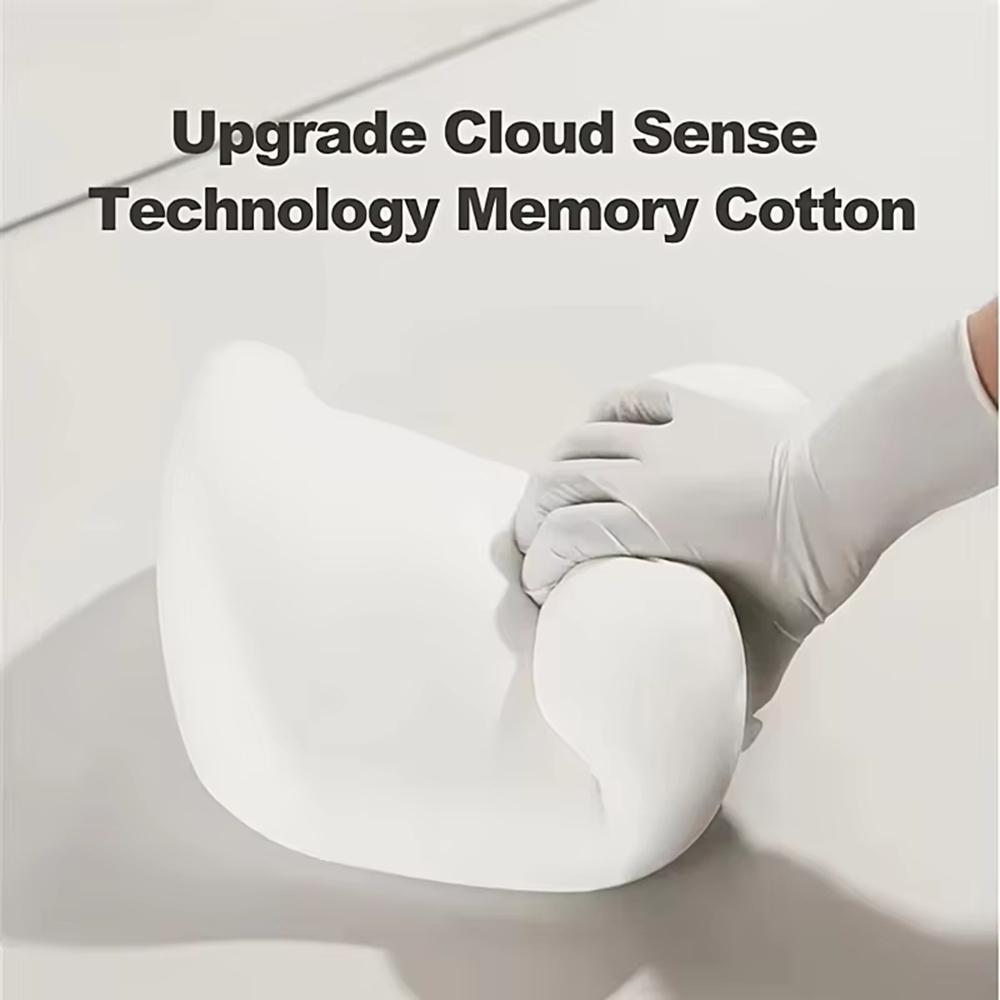 1 Stück Ergonomisches Lendenkissen aus Memory-Schaum, Lendenwirbelstützkissen für Auto, Büro, Gaming-Stuhl, Schmerzlinderung nach der Geburt