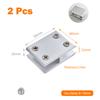 2pcs Right Angle Fixed Glass Clamp Mirror Clip Shelf Holder Showcase Combination Connecting For 8-10mm Glass Fitting