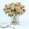 15 Heads Simulation Flower Rose Multicolor Decorative Flower  Wedding Ornament