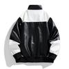 Frühling und Herbst Neue trendige Lederjacken für Herren, Herren Pu Motorradjacken, Revers, Lässig und Gutaussehend