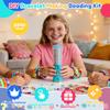 DIY Charm Bracelet Machine Rotate Click Bracelet Making Kit DIY Jewelry Maker Kit Art Crafts Bracelets String Maker for Kid Gift