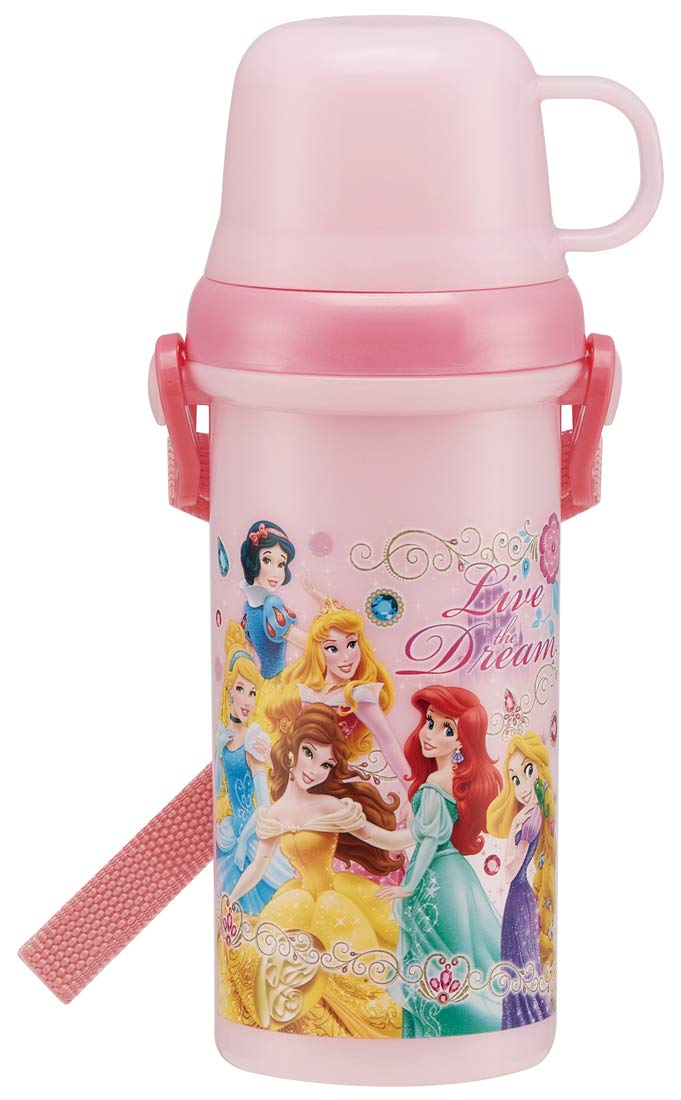

Skater Water Bottle with Princess PSB5KD Children s Cup, 480ml, 19, Disney,