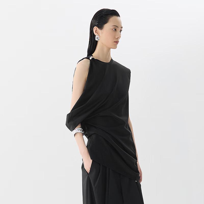 JNBY Summer Cotton Sleeveless Round Neck Dress