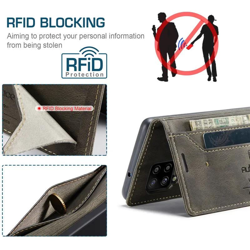 Flip Case For Samsung M53 M13 M23 M32 M12 5G FRID Leather 360 Protect Cover For Samsung Galaxy M12 Case M53 M 23 32 M13 Funda