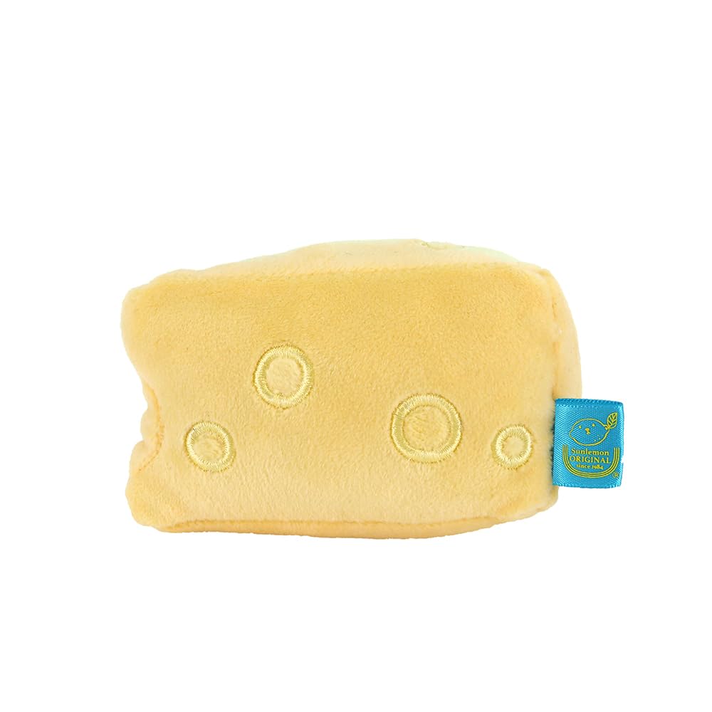 Sunlemon Off Time Plush Toy - Cheese - 10 X 9 X 7 Cm - Food-themed Plush Toy, Snack, Unusual Item - OFF TIME P-9612