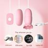 Lai Le Doppel-Spring-Ei-Vibrator mit Fernbedienung – Starker Stoß, Zungenlecken, Sprunggefühl für die weibliche Masturbation