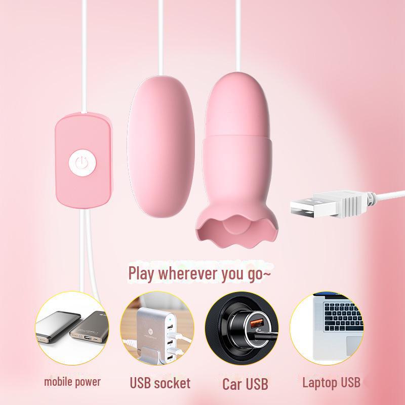 Lai Le Doppel-Spring-Ei-Vibrator mit Fernbedienung – Starker Stoß, Zungenlecken, Sprunggefühl für die weibliche Masturbation