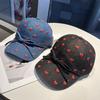 Denim Cap With Heart And Bow Design Sun Blocking For Spring And Autumn Wear