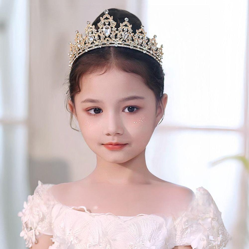 Exquisite Bridal Tiara Crown Sweet Rhinestone Crown Light Luxury Birthday Queen Tiara  Wedding
