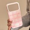 Drip Glue Powder Grid Pattern for Apple 17promax Phone Case 15 for IPhone 16 for Huawei for Samsung 13 Sweet Korean Series