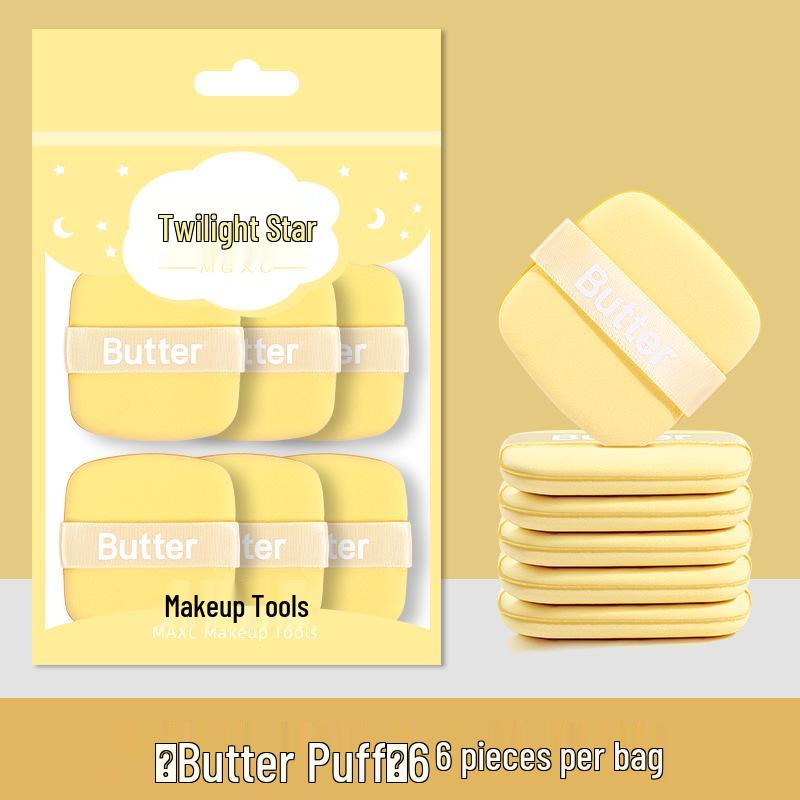 Super Soft Dual-Use Butter Cookie Cushion Puff for Loose Powder & Liquid Foundation